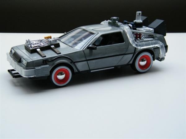 Grote foto modelauto delorean back to the future 3 1 24 hobby en vrije tijd 1 24