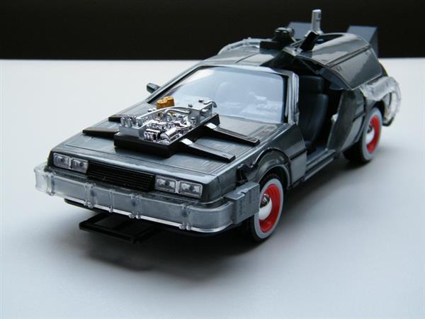 Grote foto modelauto delorean back to the future 3 1 24 hobby en vrije tijd 1 24