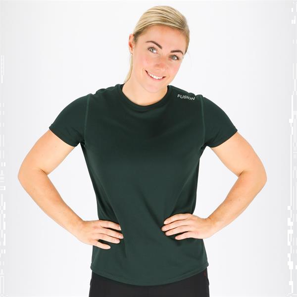 Grote foto fusion nova t shirt green dames size m kleding dames sportkleding