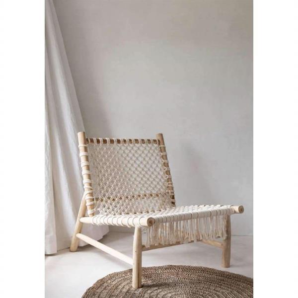 Grote foto bohemian stoel naturel met witte bespanning the island rop huis en inrichting stoelen
