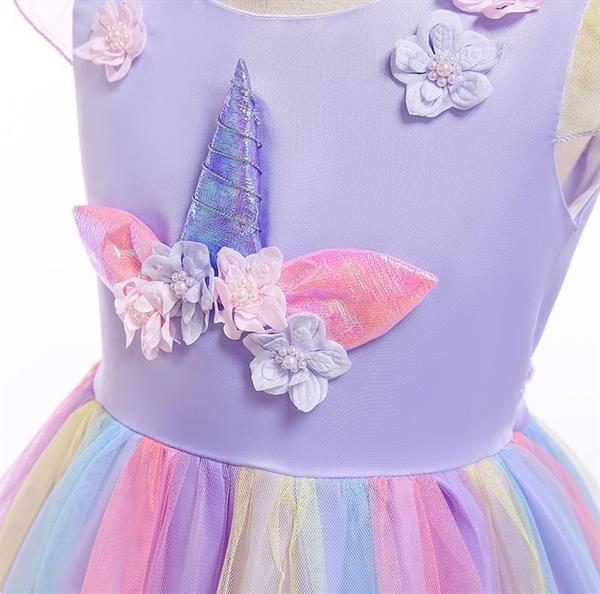 Grote foto eenhoorn unicorn jurk paars classic deluxe gratis haarband kinderen en baby overige