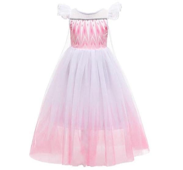 Grote foto elsa jurk roze wit luxe gratis kroon 4 5 jaar lengte 80 c kinderen en baby overige
