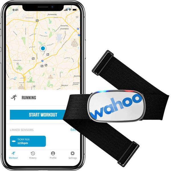 Grote foto wahoo tickr hartslagband white per stuk sport en fitness fietsen en wielrennen