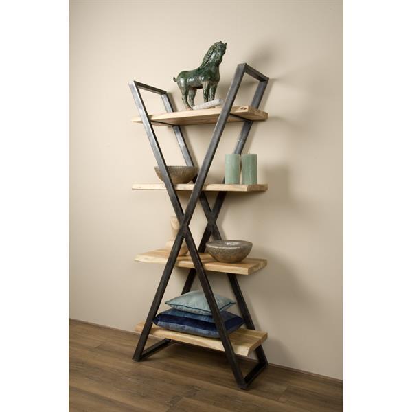 Grote foto boekenkast xabia acacia boomstam huis en inrichting overige