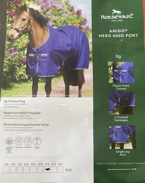 Grote foto horseware amigo hero acy pony regendeken nieuw dieren en toebehoren dekens en dekjes