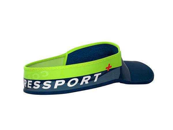 Grote foto compressport visor ultralight blue lime per stuk sport en fitness loopsport en atletiek