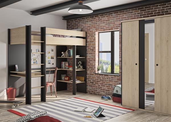 Grote foto duplex tienerkamer zelf samenstellen kinderen en baby complete kinderkamers