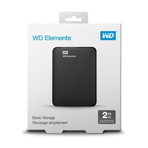 Grote foto elements portable 2.5 inch externe hdd 2tb zwart computers en software geheugens