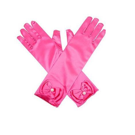 Grote foto prinsessen lange elleboog handschoenen lila handschoenen kleding dames verkleedkleding