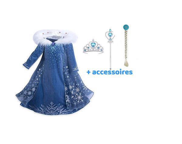 Grote foto frozen 2 elsa jurk frozen elsa vlecht staf en kroon lab kleding dames verkleedkleding