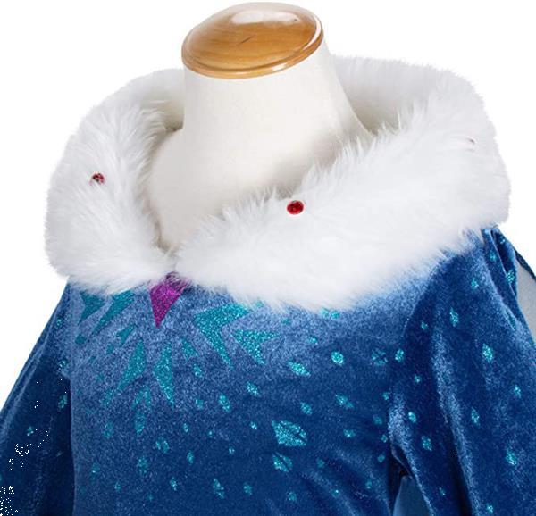 Grote foto frozen 2 elsa jurk frozen elsa vlecht staf en kroon lab kleding dames verkleedkleding