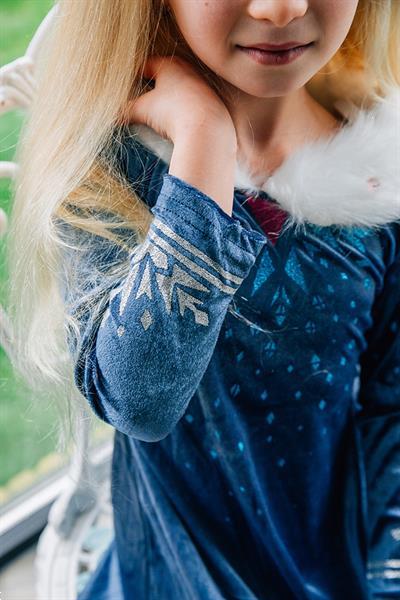 Grote foto frozen 2 elsa jurk frozen elsa vlecht staf en kroon lab kleding dames verkleedkleding