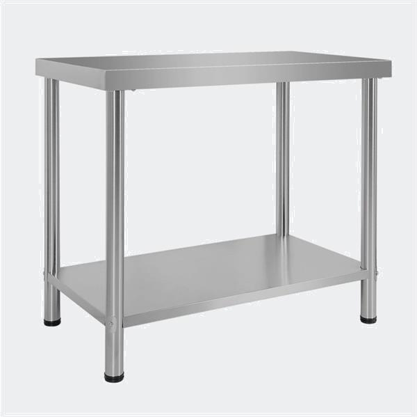 Grote foto werktafel inox rvs tuintafel 100 x 60 x 85 cm huis en inrichting keukens