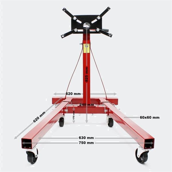 Grote foto motorblok ondersteuning motorsteun inklapbaar tot 900 kg auto onderdelen auto gereedschap
