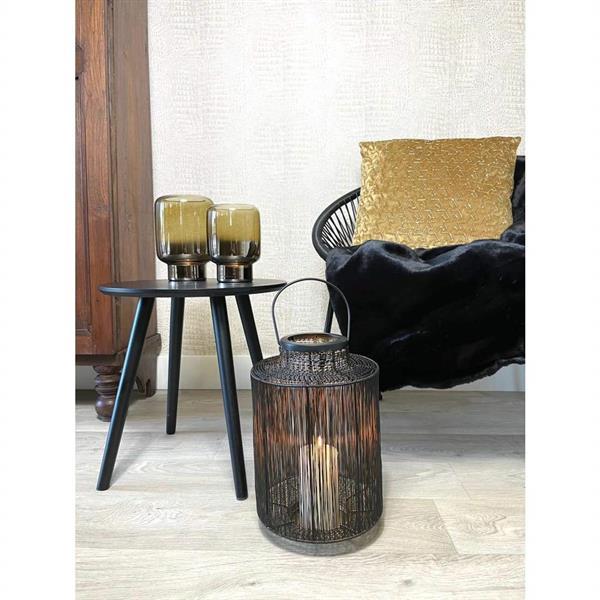 Grote foto new york windlicht glas bruin goud groot huis en inrichting woningdecoratie