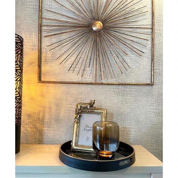 Grote foto new york windlicht glas bruin goud groot huis en inrichting woningdecoratie