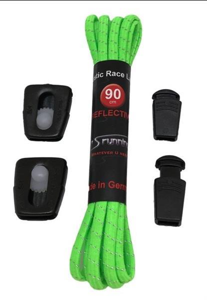 Grote foto elastische veters groen groen kleding heren sportkleding
