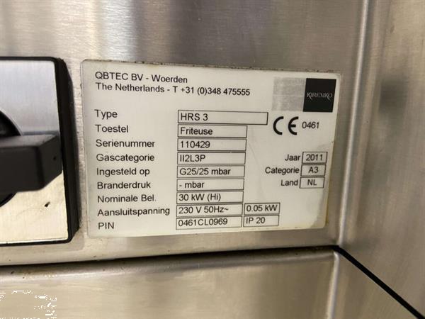 Grote foto rvs kiremko hr hoog rendement friteuse frituur 70 kg 30 kw g diversen overige diversen