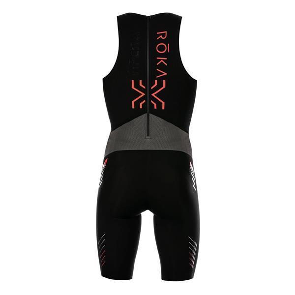 Grote foto men viper x2 swimskin extra small black roka kleding heren badmode zwemkleding