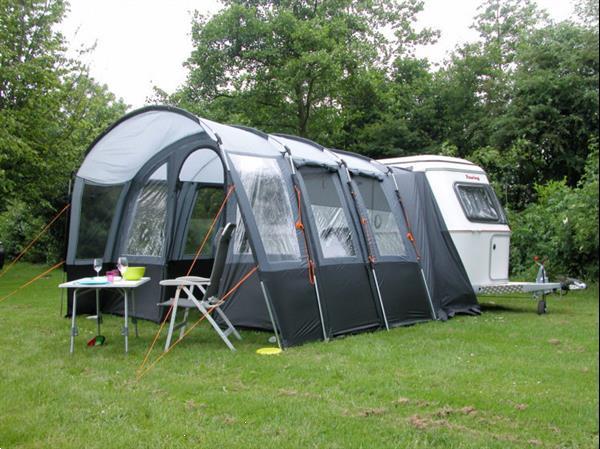 Grote foto voortent flex pan familia 340 x 450 cm polyester grijs caravans en kamperen overige caravans en kamperen