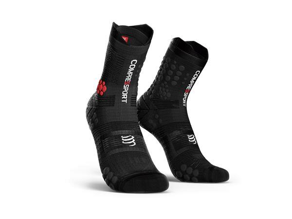 Grote foto compressport pro racing socks trail black 35 38 kleding heren sportkleding