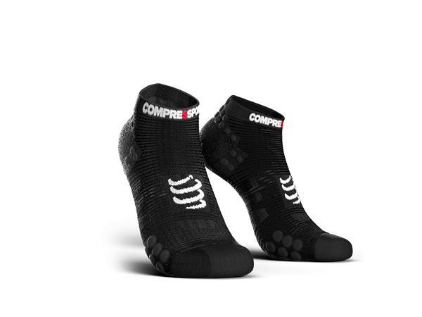 Grote foto compressport pro racing socks run low black 35 38 kleding heren sportkleding
