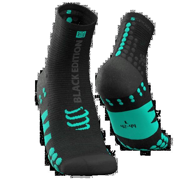 Grote foto compressport pro racing socks high black edition size kleding heren sportkleding