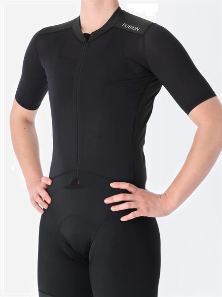 Grote foto fusion cycling jersey black dames size s kleding dames sportkleding