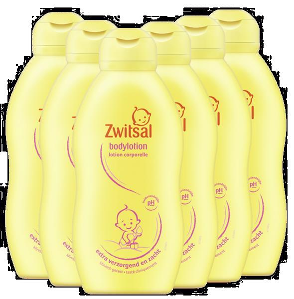 Grote foto zwitsal baby bodylotion 6 x 200ml 6 pack voordeelverpa kinderen en baby dekens en slaapzakjes