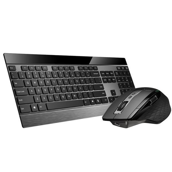 Grote foto 9900m wireless keyboard mouse desktopset black computers en software overige computers en software