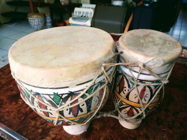 Grote foto bongo tibilat aardewerk muziek en instrumenten drumstellen en slagwerk