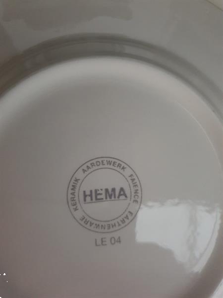 Grote foto 3 eetborden en 3 boterhamborden hema model tsaar huis en inrichting servies