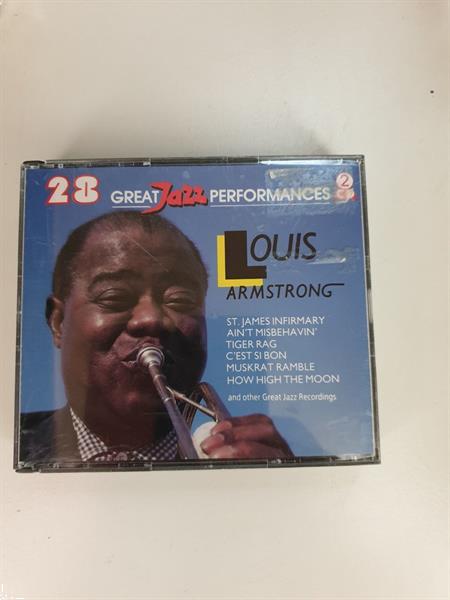 Grote foto 2cd louis armstrong 28 great jazz performances muziek en instrumenten cds minidisks cassettes