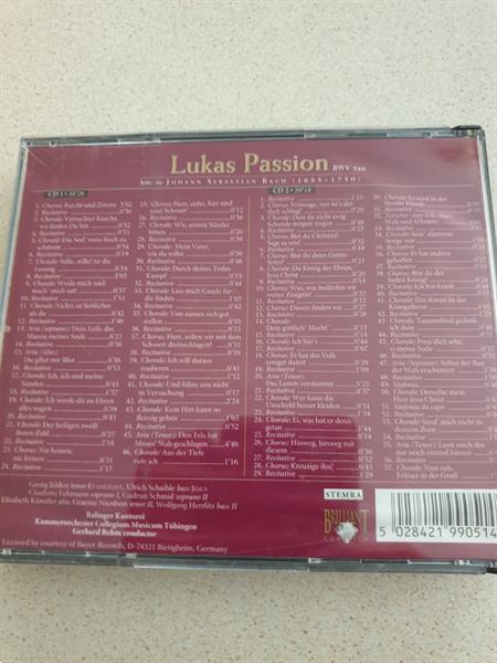 Grote foto 2cd lukas passion johann sebastian bach muziek en instrumenten cds minidisks cassettes