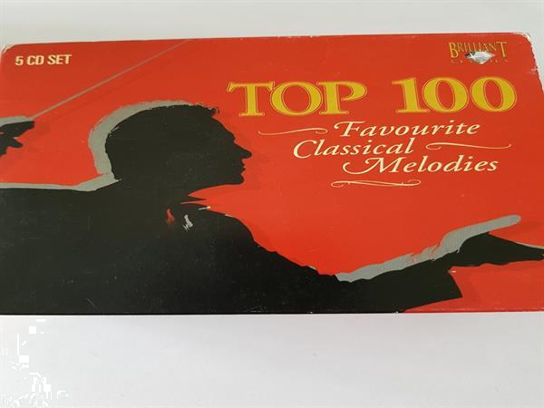 Grote foto 5cd set top 100 favorite classical melodies muziek en instrumenten cds minidisks cassettes