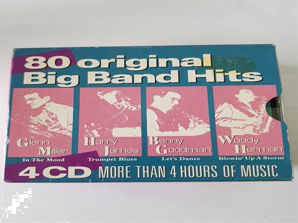 Grote foto 4cd box 80 original big band hits muziek en instrumenten cds minidisks cassettes