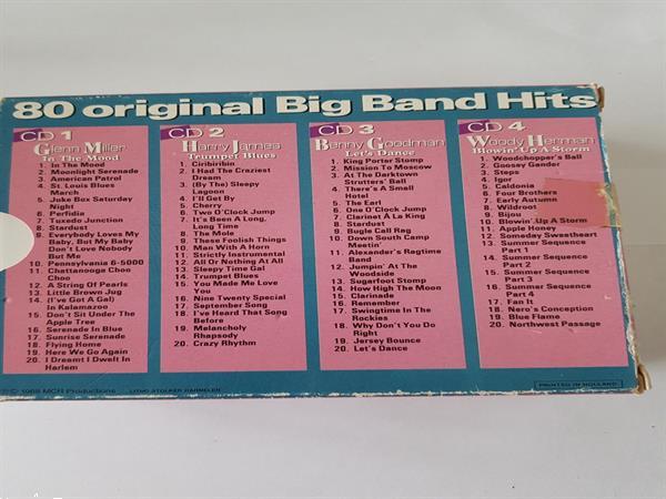 Grote foto 4cd box 80 original big band hits muziek en instrumenten cds minidisks cassettes