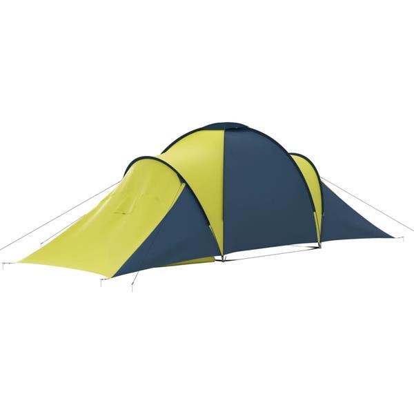 Grote foto vidaxl tent 6 persoons blauw en geel caravans en kamperen kampeertoebehoren