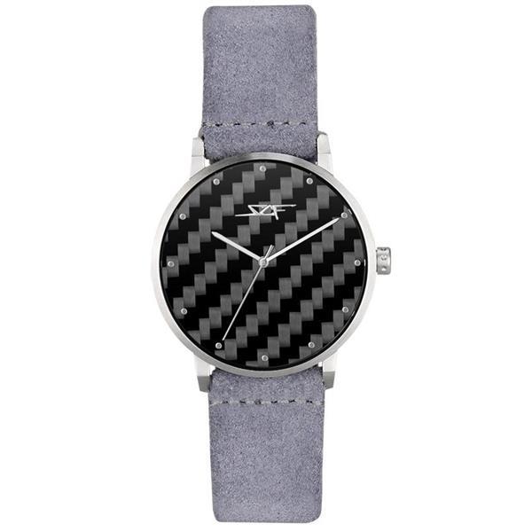 Grote foto grigio alpha series carbon fiber watch kleding dames horloges