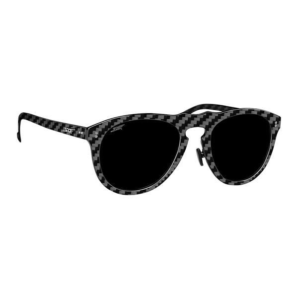 Grote foto havana real carbon fiber sunglasses polarized lens full kleding dames sieraden