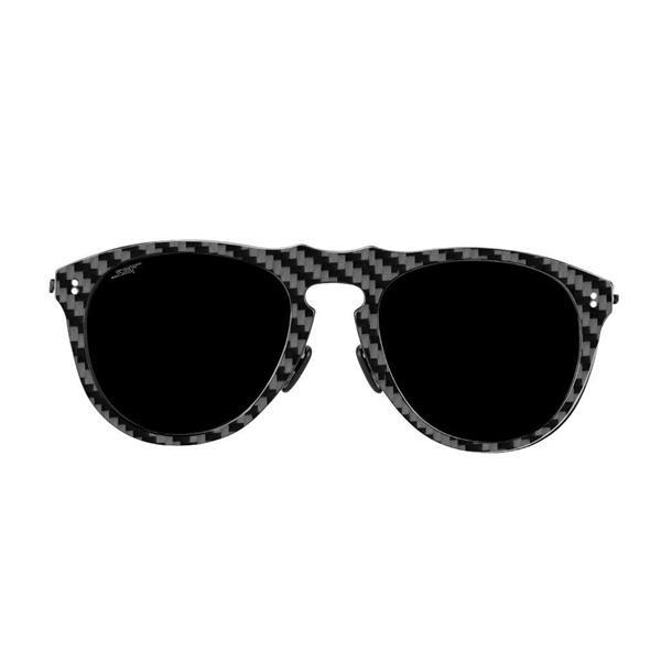 Grote foto havana real carbon fiber sunglasses polarized lens full kleding dames sieraden