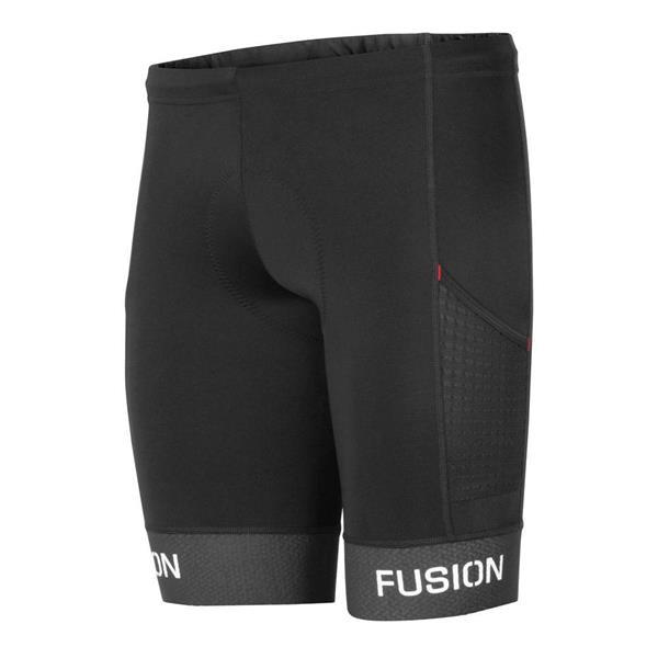 Grote foto fusion pwr tri tight pocket black black size small sport en fitness fietsen en wielrennen