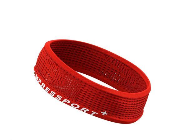 Grote foto compressport thin headband red per stuk sport en fitness loopsport en atletiek
