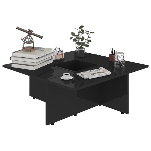 Grote foto salontafel 79 5x79 5x30 cm spaanplaat hoogglans zwart erotiek vibrators
