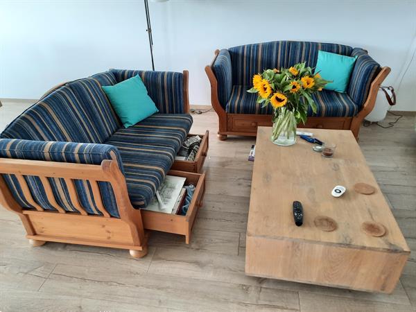 Grote foto grenen banken huis en inrichting bankstellen