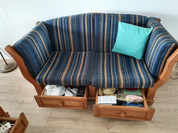 Grote foto grenen banken huis en inrichting bankstellen