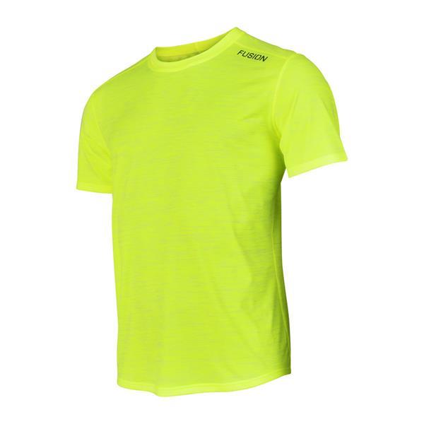 Grote foto fusion c3 t shirt yellow heren size xl kleding heren sportkleding