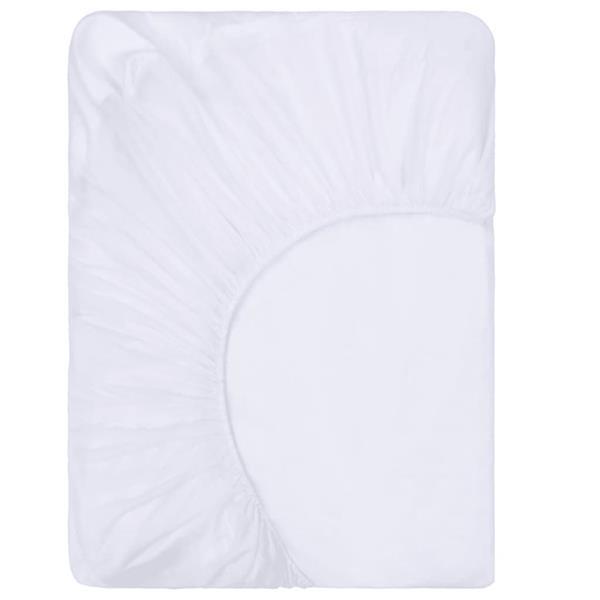 Grote foto vidaxl hoeslakens 2 st waterdicht 140x200 cm katoen wit huis en inrichting bedden