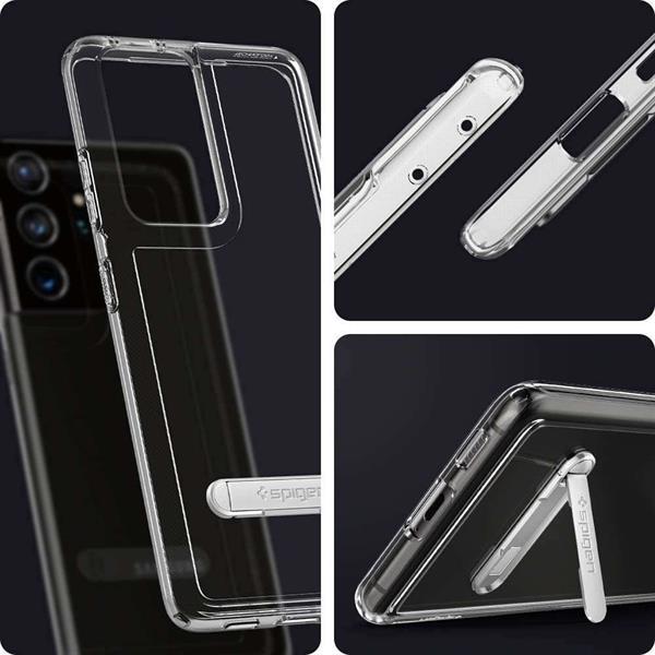 Grote foto spigen ultra hybrid case s samsung galaxy s21 ultra transpar telecommunicatie samsung