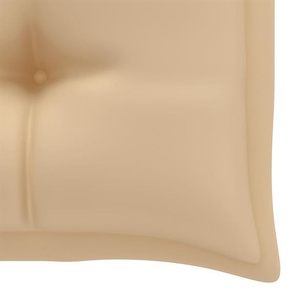 Grote foto vidaxl coussin pour balancelle beige 100 cm tissu huis en inrichting woningdecoratie
